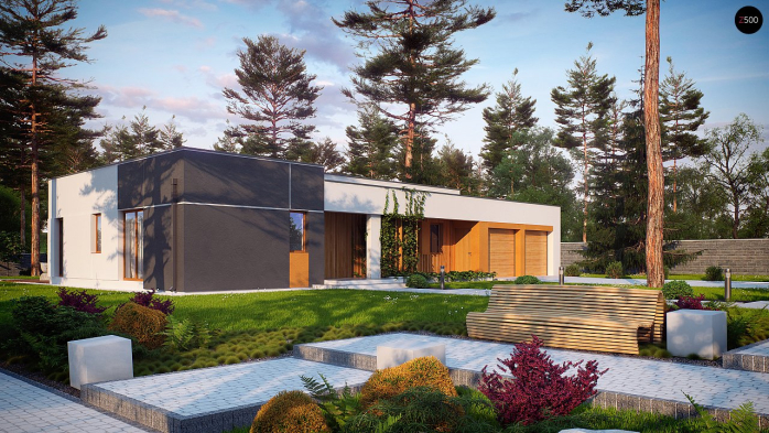 Проект дома Ux102 - 7 Одноэтажные дома в Киеве