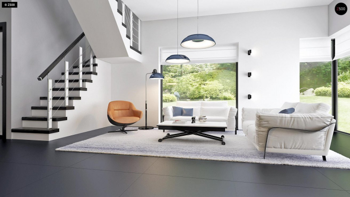 Проект дома Ux63 B+PK - 10 Двухэтажные дома в Киеве