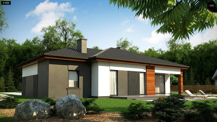 Проект дома U375 - 4 Одноэтажные дома в Киеве