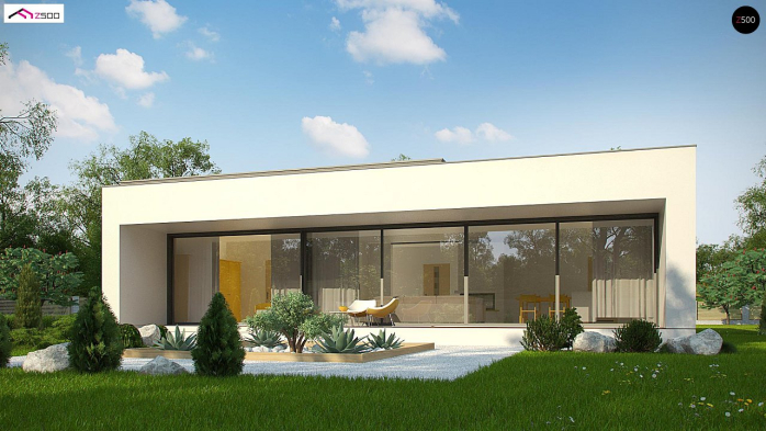 Проект дома Ux72 minus - 1 Одноэтажные дома в Киеве