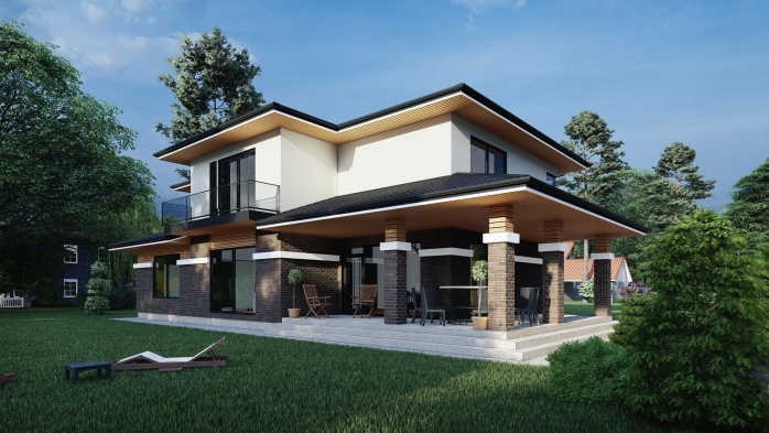 Проект дома DBT 380 - 5 Двухэтажные дома в Киеве