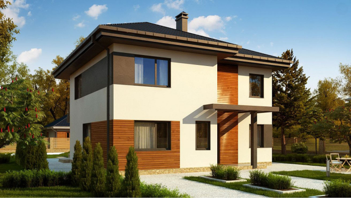 Проект дома Uu1 v1 - 2 Двухэтажные дома в Киеве