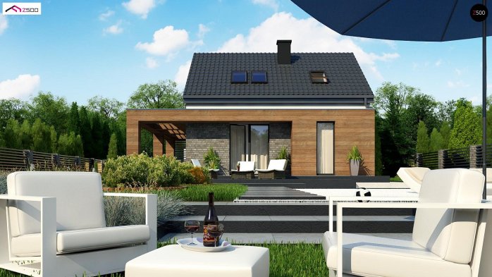 Проект дома U385 - 5 С мансардным этажом дома в Киеве