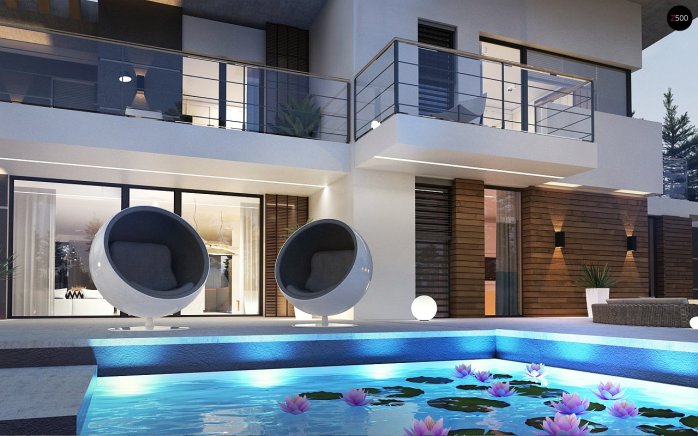 Проєкт будинку Ux22 - Двоповерхові дома у Києві