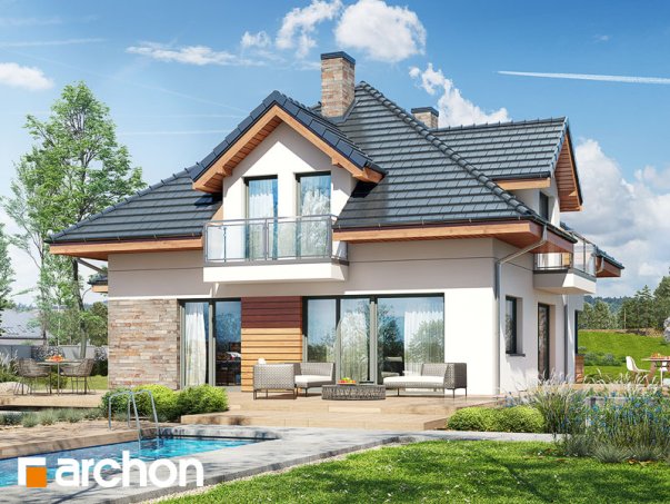 Проект дома Дом в сансевиериях (Г2) - 1 С мансардным этажом дома в Киеве