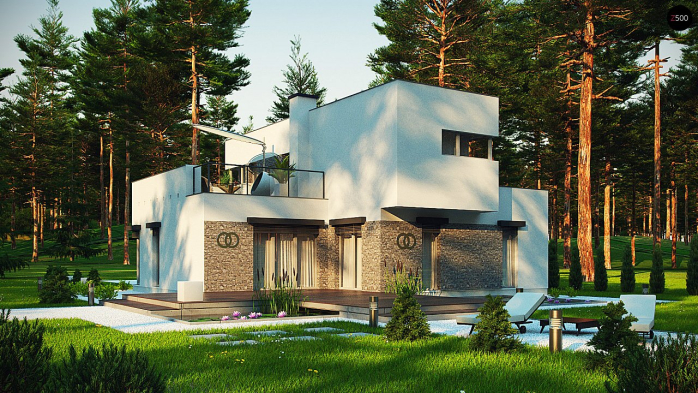 Проект дома Ux46 minus - 2 Двухэтажные дома в Киеве