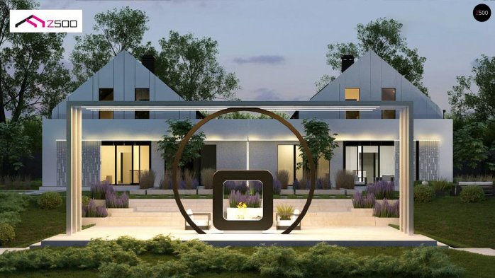 Проект дома Ub37 - 4 С мансардным этажом дома в Киеве