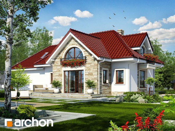 Проект дома Дом в лаванде 3 (Г2) - 2 С мансардным этажом дома в Киеве