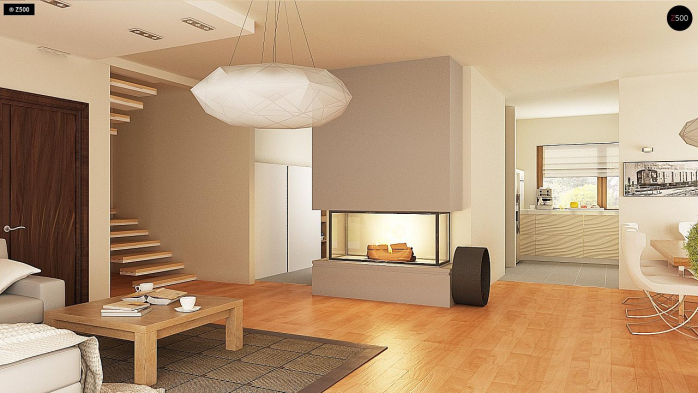 Проект дома U270 A - 11 С мансардным этажом дома в Киеве