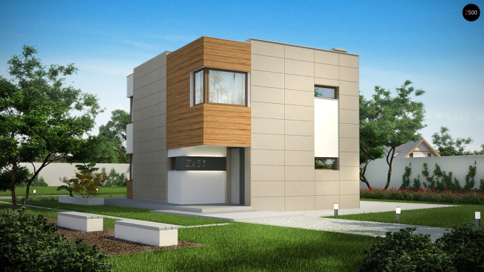 Проект дома Ux51 - 1 Двухэтажные дома в Киеве