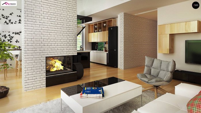 Проект дома U215 - 8 С мансардным этажом дома в Киеве