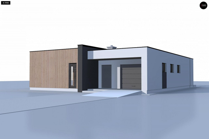 Проект дома Ux49 minus - 2 Одноэтажные дома в Киеве