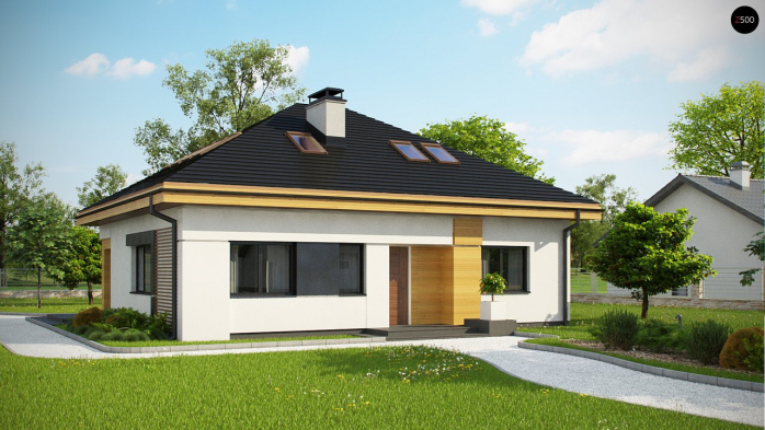 Проект дома U273 Ph+ st - 1 С мансардным этажом дома в Киеве