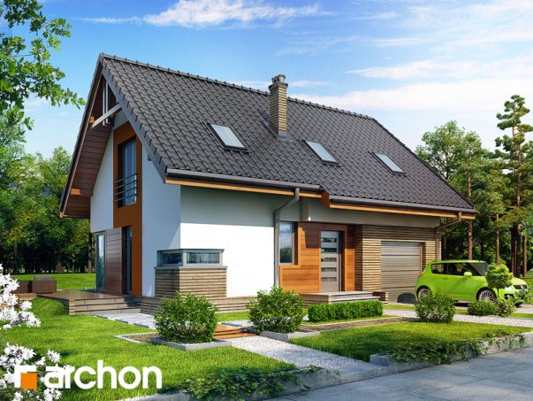 Проект дома Дом под личи вер.2 - 2 С мансардным этажом дома в Киеве