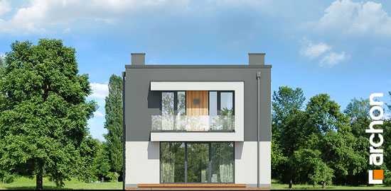 Проект дома Дом в клематисах 24 - 6 Двухэтажные дома в Киеве