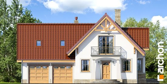 Проект дома Дом в абрикосах (Г2) вер.2 - 3 С мансардным этажом дома в Киеве