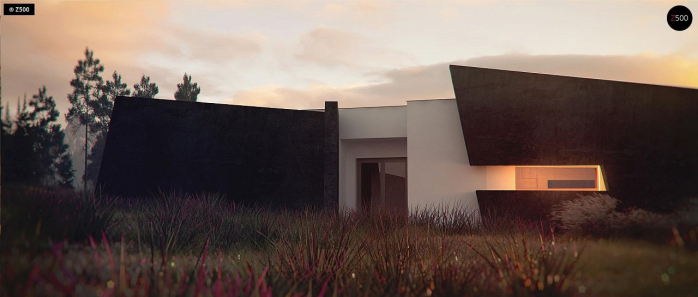 Проект дома Ux180 - 3 Одноэтажные дома в Киеве