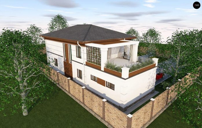 Проект дома Uu201 - 6 Двухэтажные дома в Киеве