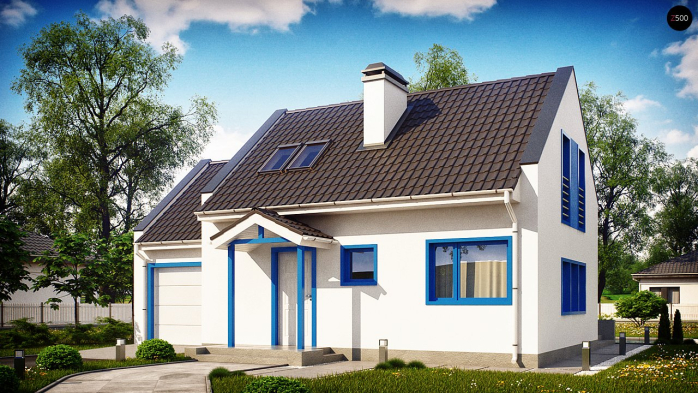 Проект дома U217 - 4 С мансардным этажом дома в Киеве