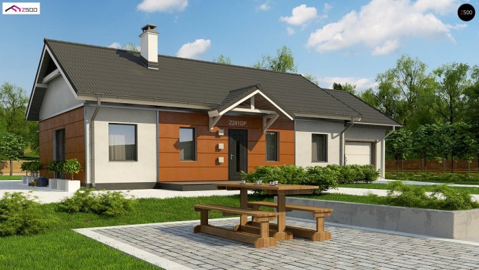 Проект дома U241 GP HB - 1 Одноэтажные дома в Киеве