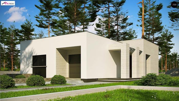 Проєкт будинку Ux68 A minus - Одноповерхові дома у Києві