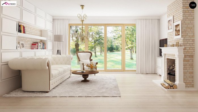 Проект дома U2 - 4 Одноэтажные дома в Киеве