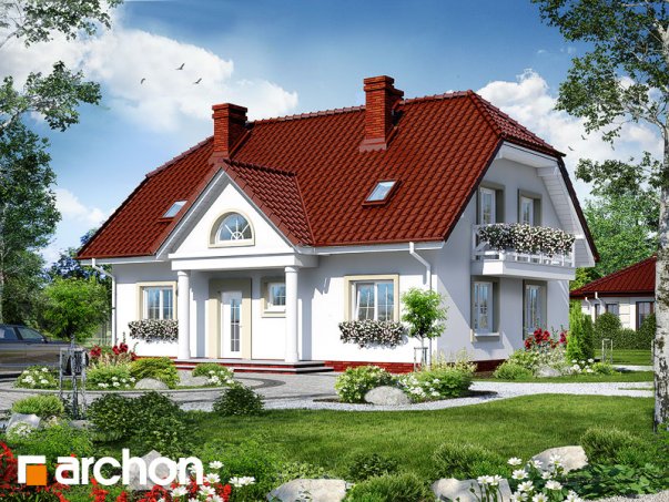 Проект дома Дом в гладиолусах 2 вер.2 - 1 С мансардным этажом дома в Киеве