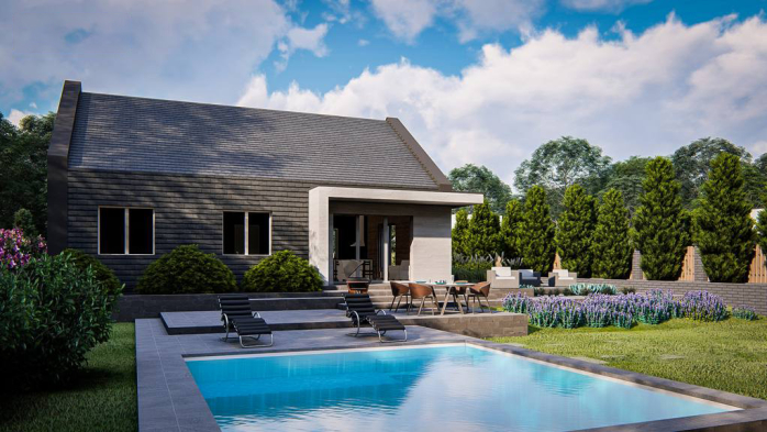 Проект дома U413 - 4 Одноэтажные дома в Киеве