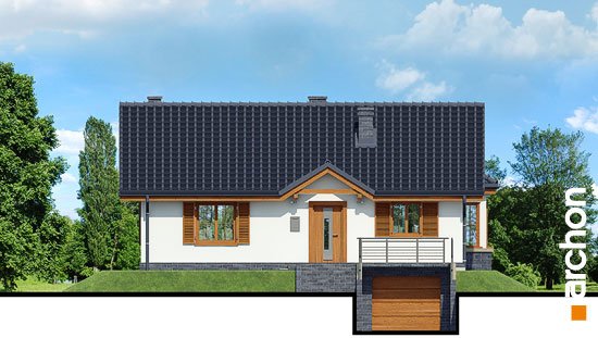 Проект дома Дом в ежевике вер.3 - 3 Одноэтажные дома в Киеве