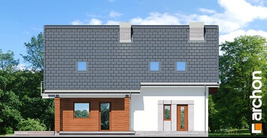 Проект дома Дом в яблонках 7 - 6 С мансардным этажом дома в Киеве