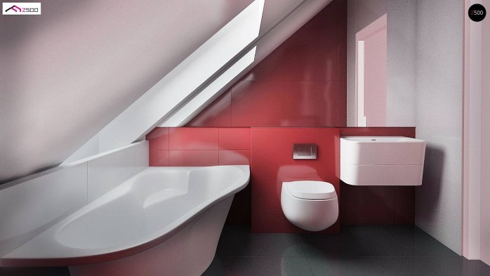 Проект дома U215 - 10 С мансардным этажом дома в Киеве