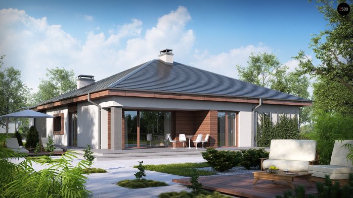 Проект дома U52 - 1 Одноэтажные дома в Киеве