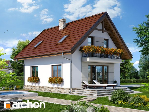 Проект дома Дом в солодках 4 вер.2 - 2 С мансардным этажом дома в Киеве