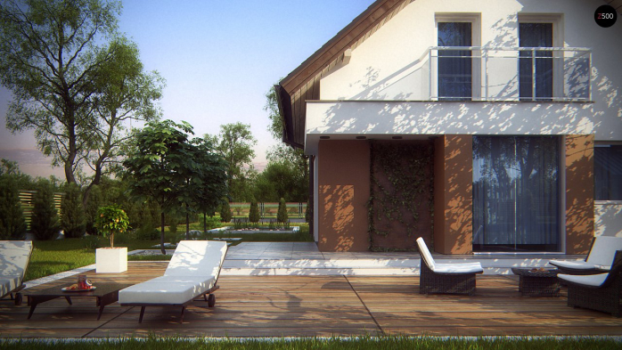 Проект дома U265 - 4 С мансардным этажом дома в Киеве