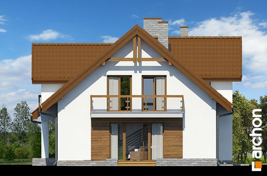 Проект дома Дом в аспарагусах (ПН) вер.2 - 4 С мансардным этажом дома в Киеве