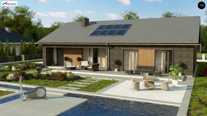 Проект дома U387 - 2 Одноэтажные дома в Киеве