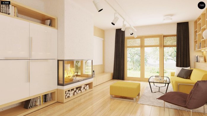 Проект дома U200 L + 100 - 8 Одноэтажные дома в Киеве