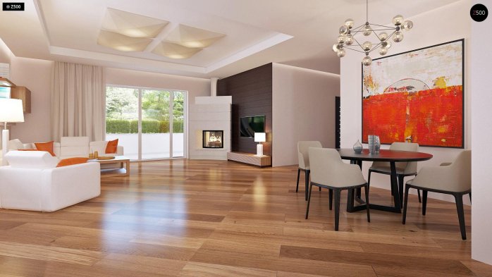 Проект дома U35 - 4 Одноэтажные дома в Киеве