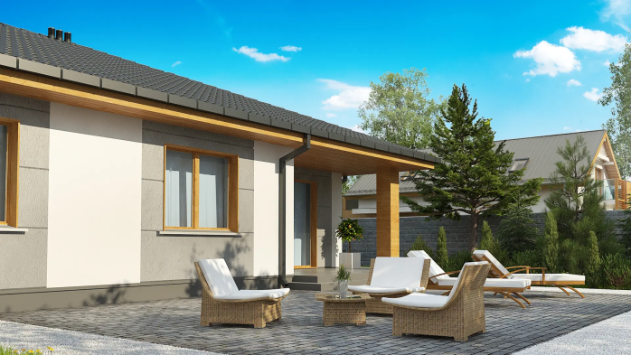 Проект дома U67 A - 8 Одноэтажные дома в Киеве