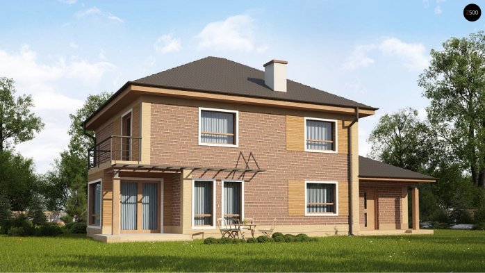 Проект дома Ux12 k - 1 Двухэтажные дома в Киеве