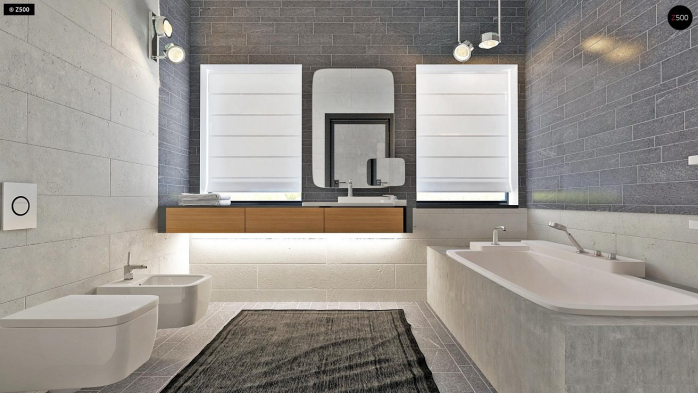 Проект дома Ux63 B+PK - 22 Двухэтажные дома в Киеве