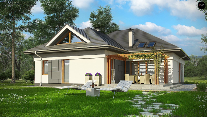 Проект дома U306 - 2 С мансардным этажом дома в Киеве