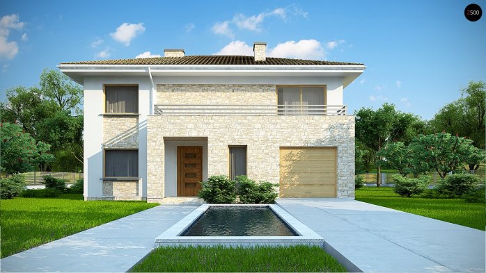 Проект дома Ux4 A - 2 Двухэтажные дома в Киеве