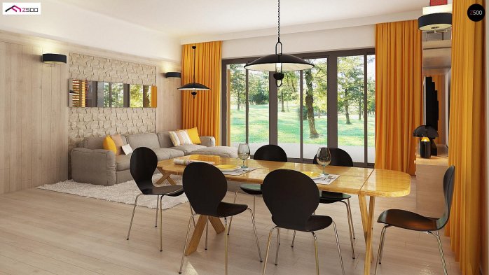 Проект дома U377 - 9 Одноэтажные дома в Киеве