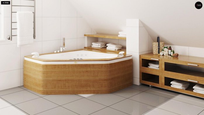 Проект дома U99 - 21 С мансардным этажом дома в Киеве