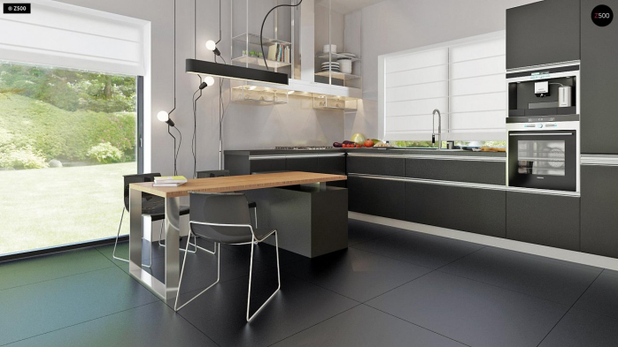 Проект дома Ux63 B+PK - 13 Двухэтажные дома в Киеве