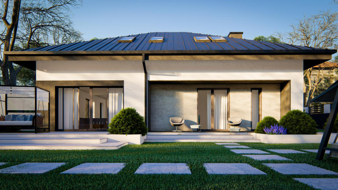 Проєкт будинку U480 - З мансардним поверхом дома у Києві