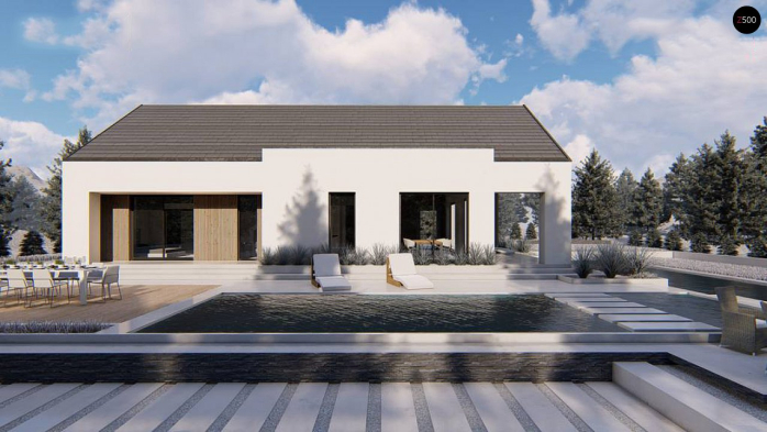 Проект дома U465 - 6 Одноэтажные дома в Киеве