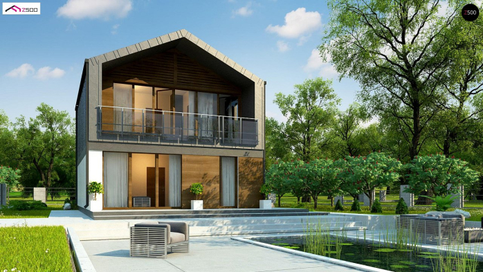 Проект дома U396 - 2 Двухэтажные дома в Киеве