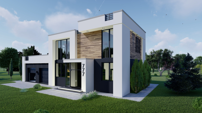 Проект дома DBT 227 - 1 Двухэтажные дома в Киеве